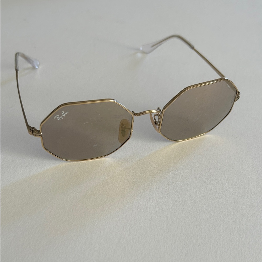 Ray-Ban Hexagonal Gold Sunglasses